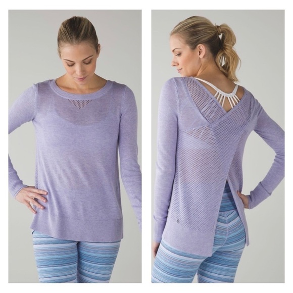 ❤️ LULULEMON Sunset Savasana Pullover-Heathered Lilac C20 - Picture 1 of 8